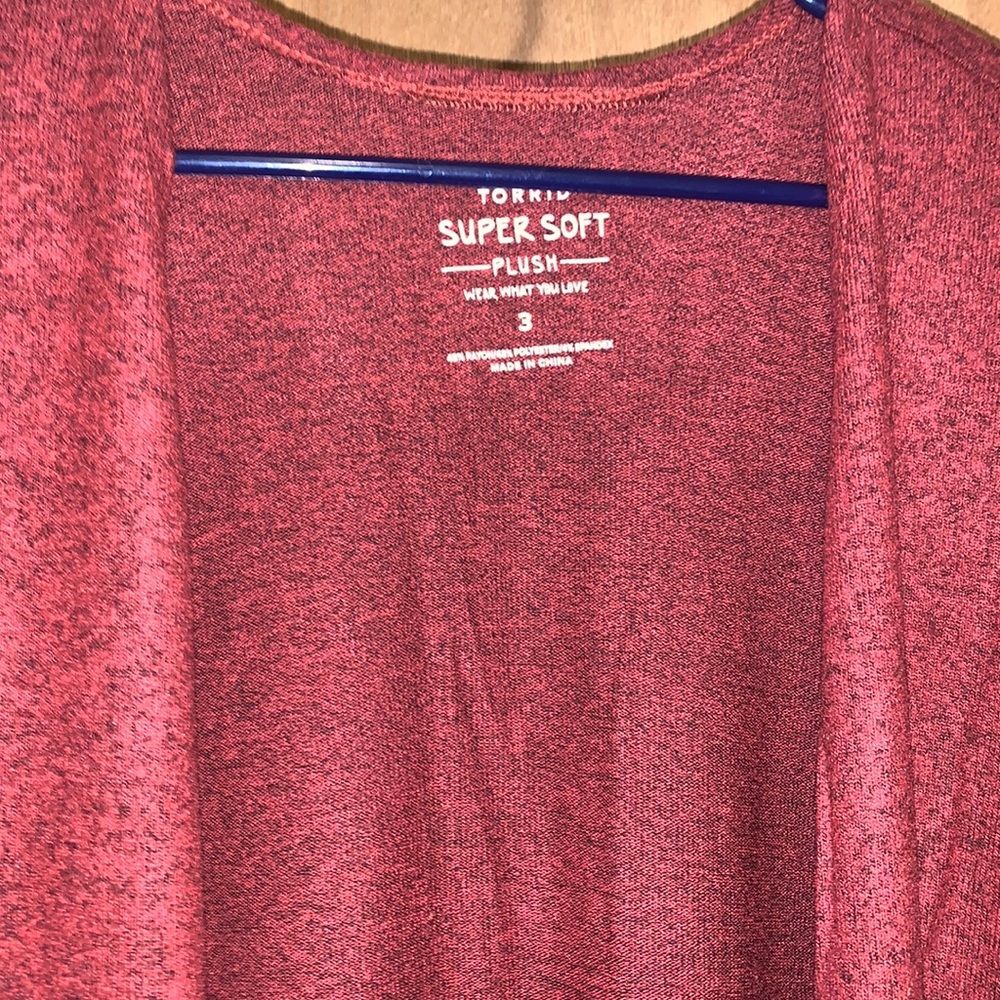 Rust Red Cardigan 5x left - Picture 8 of 13